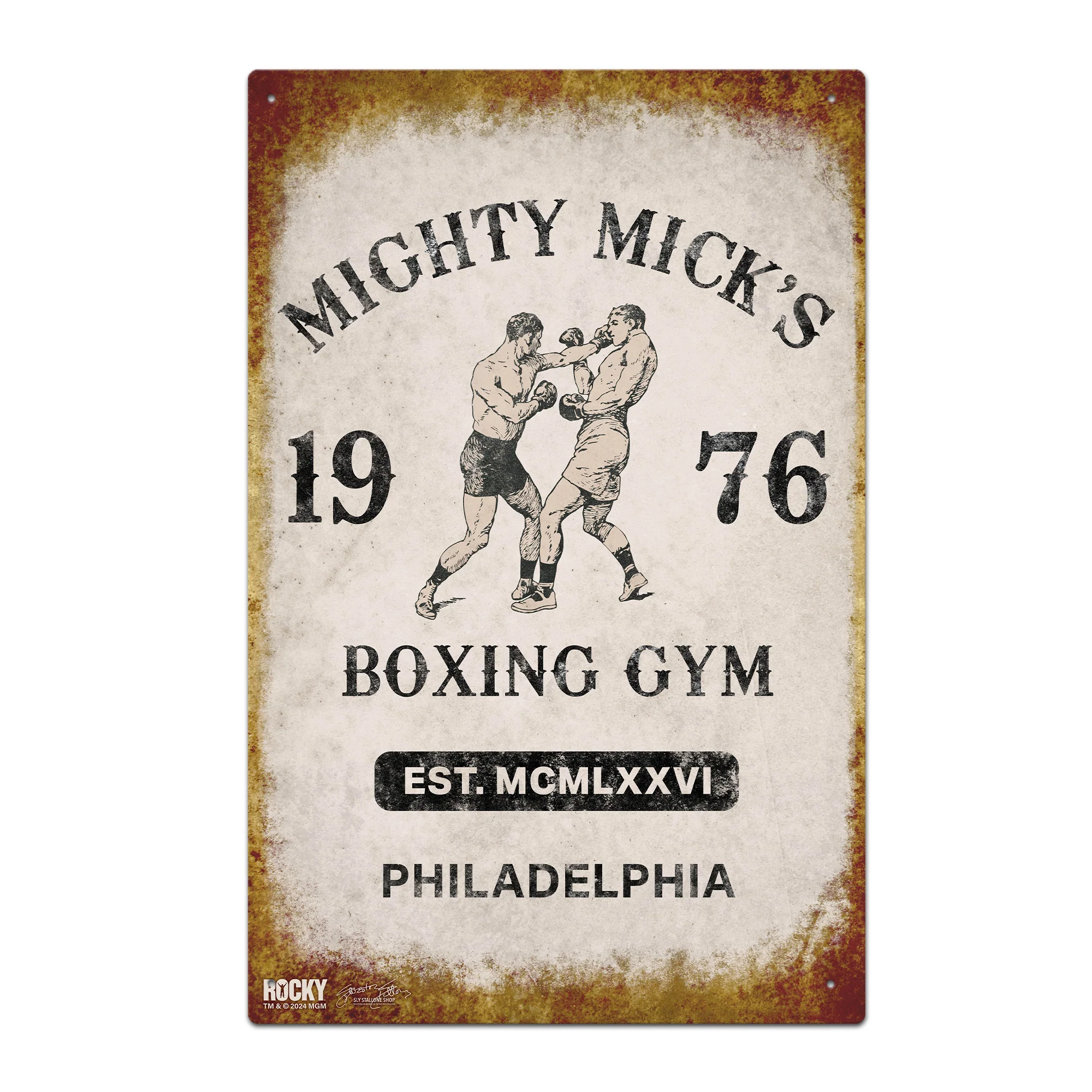 Mighty Mick's Boxing Gym Metal Sheet