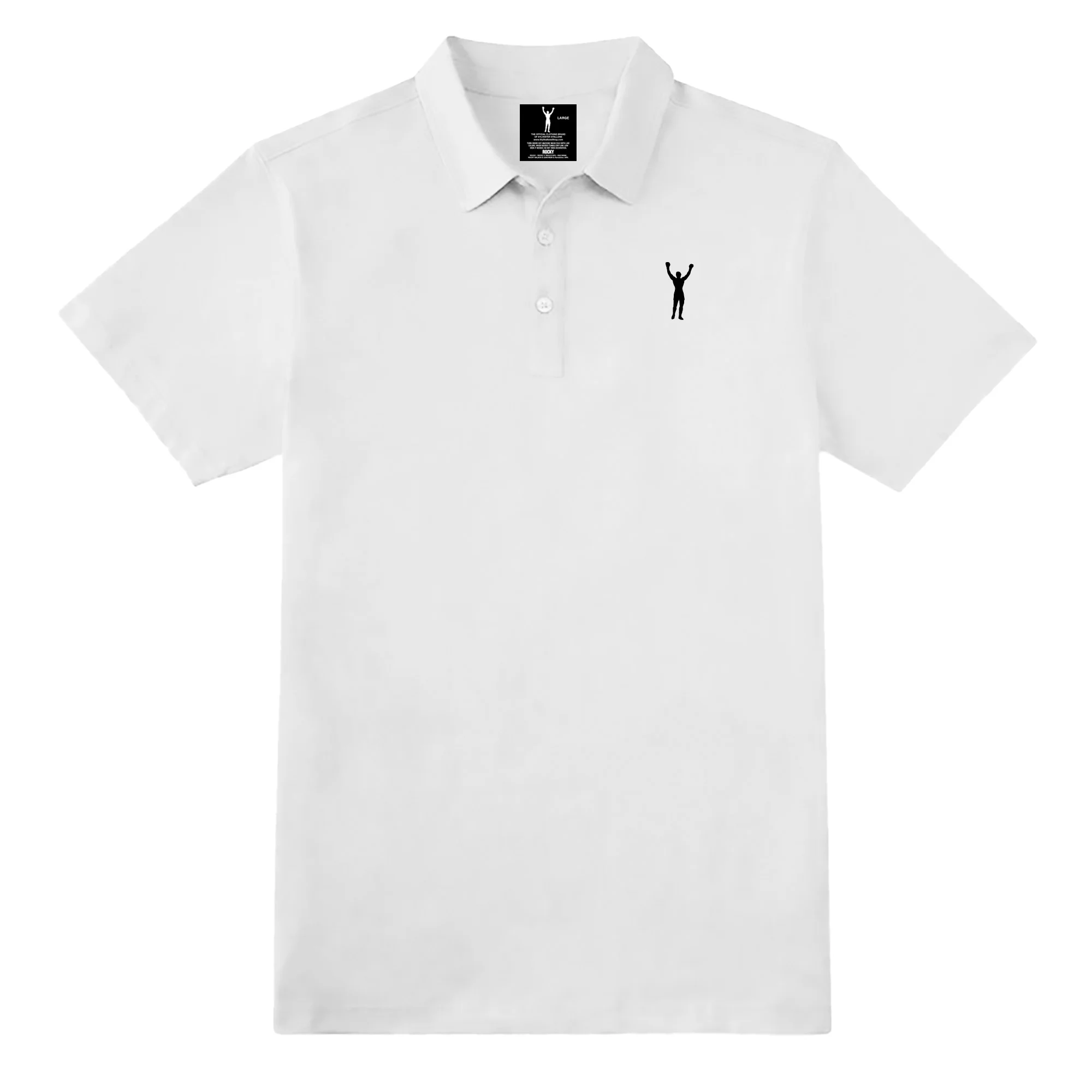 Rocky Statue White Polo